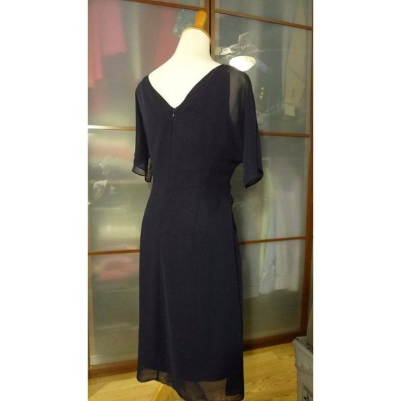 Cynthia Steffe Chiffon w/Satin Knot Bow Dress NEW - Picture 6 of 9